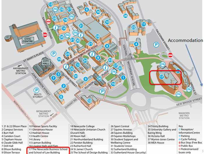 IWMW 2014 annotated map