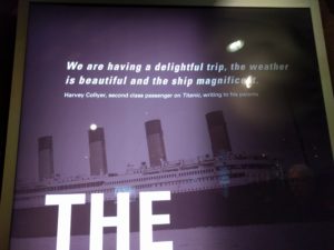 Titanic exhibition 'having a beautiful trip'